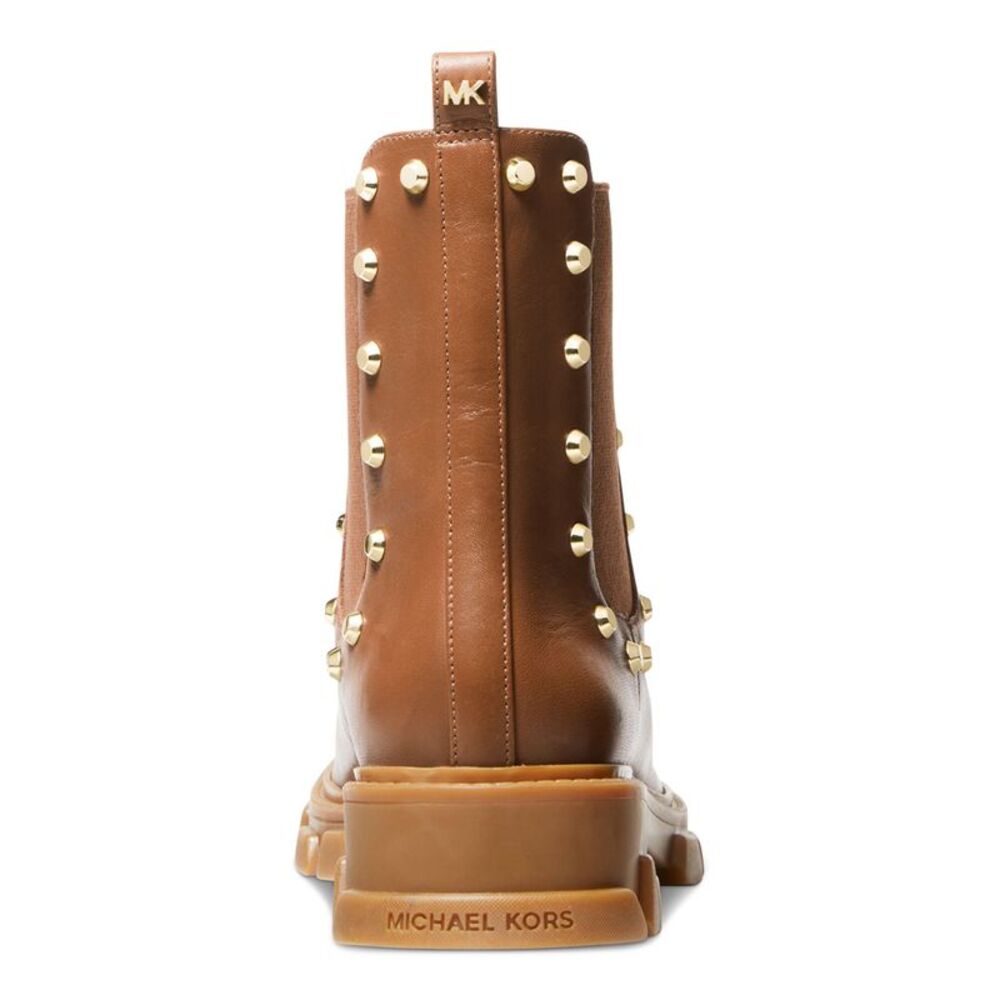 MICHAEL MICHAEL KORS Womens Brown Back Pull-Tab Ridley Leather Chelsea 7.5 M - Picture 2 of 4